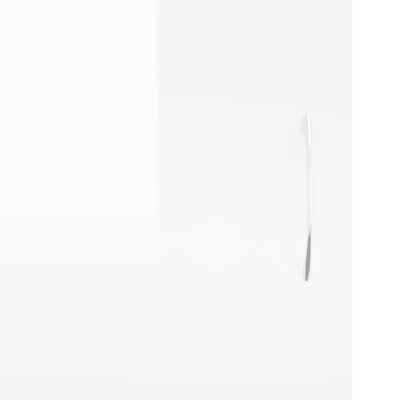 vidaXL Meuble TV blanc brillant 102x30x37,5 cm bois d'ingénierie