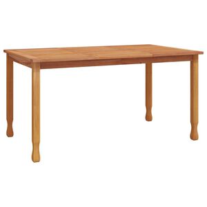 vidaXL Table &agrave; d&icirc;ner de jardin 150x90x75 cm bois massif de teck