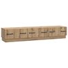 vidaXL Meuble TV Ch&ecirc;ne artisanal 147 x 34,5 x 27 cm Bois d'ing&eacute;nierie