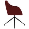 vidaXL Chaises &agrave; manger lot de 6 rouge bordeaux velours