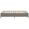 vidaXL Cadre de lit sans matelas gris foncé 140x190 cm tissu
