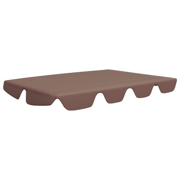 vidaXL Toit de rechange de balan&ccedil;oire marron 150/130x105/70 cm