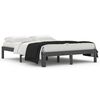 vidaXL Cadre de lit sans matelas gris bois de pin massif 140x190 cm