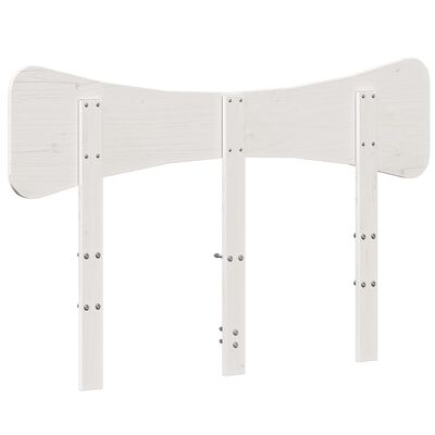 vidaXL Tête de lit blanc 120 cm bois massif de pin