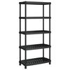vidaXL &Eacute;tag&egrave;re de rangement &agrave; 5 niveaux noir 93,5x45,5x194,5 cm PP