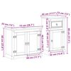 vidaXL Ensemble de meubles salle de bain 2 pcs Corona bois pin massif