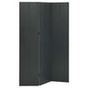 vidaXL Cloison de s&eacute;paration 3 panneaux Anthracite 120x180 cm Acier