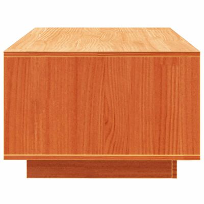 vidaXL Table basse cire marron 110x50x33,5 cm bois massif de pin