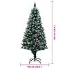 vidaXL Sapin de No&euml;l artificiel Vert 180 cm PVC, Acier et Plastique