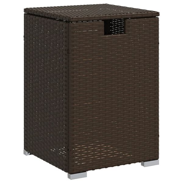 vidaXL Table de couverture de bouteille de propane marron 40x40x60 cm