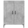 vidaXL Buffet gris b&eacute;ton 69,5x34x90 cm bois d'ing&eacute;nierie