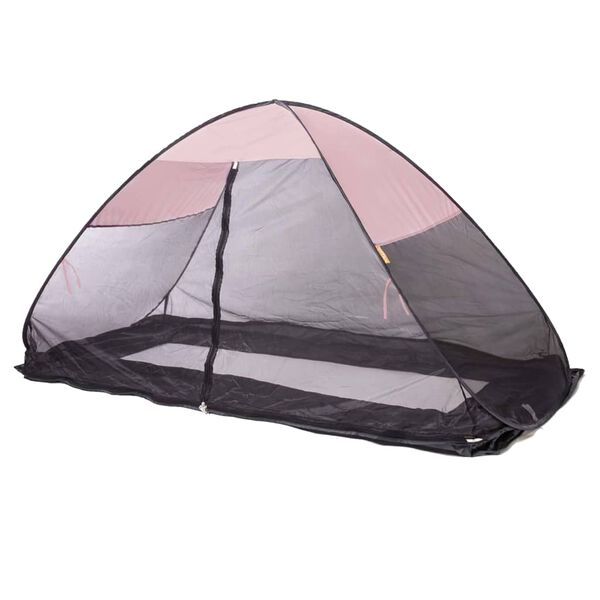 DERYAN Tente-lit avec moustiquaire escamotable 200x90x110 cm Rose