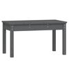 vidaXL Banc de jardin gris 80x44x45 cm bois massif de pin