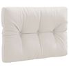 vidaXL Coussin de dossier de palette VIANEN 100 % polyester Blanc