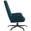 vidaXL Chaise de relaxation Bleu Velours