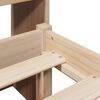 vidaXL Lit biblioth&egrave;que sans matelas 180x200 cm bois massif de pin