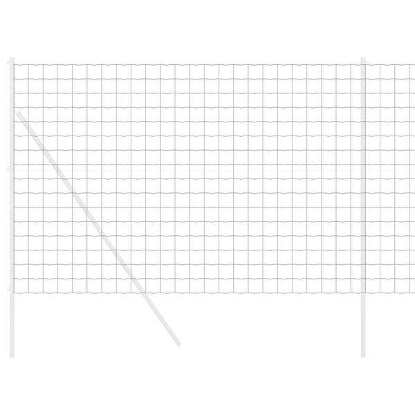 vidaXL Cl&ocirc;ture Euro Gris 1,6 x 10 m Fer rev&ecirc;tu de PVC