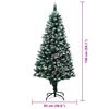 vidaXL Sapin de No&euml;l artificiel Vert 150 cm PVC, Acier et Plastique