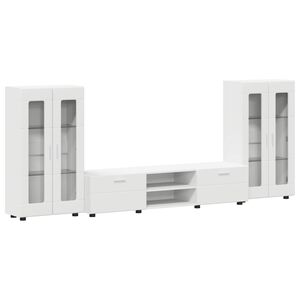 vidaXL Ensemble meuble TV FLORIN 3 pc 150 x 39 x 30 cm Blanc