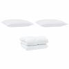 vidaXL Duvet d'hiver avec oreiller 3 pcs Blanc Microfibre
