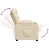 vidaXL Fauteuil inclinable Cr&egrave;me Tissu