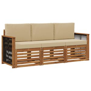vidaXL Ensembles de canap&eacute;s 3 pc Bois d'Acacia Massif