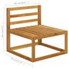 vidaXL Salon de jardin avec coussins 6 pcs bois massif d'acacia