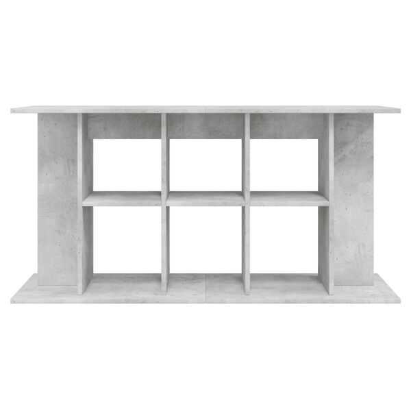 vidaXL Support d'aquarium en béton gris 120 x 40 x 60 cm Bois d'ingénierie
