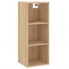 vidaXL Buffet haut Ch&ecirc;ne sonoma 34,5x34x180 cm Bois d'ing&eacute;nierie