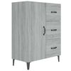 vidaXL Buffet sonoma gris 69,5x34x90 cm bois d'ing&eacute;nierie