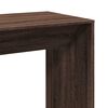 vidaXL Table de bar ch&ecirc;ne marron 102x50x103,5 cm bois d'ing&eacute;nierie