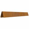 vidaXL Bordure de Pelouse Rouill&eacute; 450 x 0,05 x 15 cm