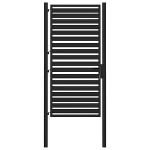 vidaXL Portail de jardin verrouillable noir 100x180 cm aluminium