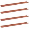 vidaXL &Eacute;tag&egrave;re Murale 4 pcs Rouge 100 x 9 x 3 cm Bois d'ing&eacute;nierie