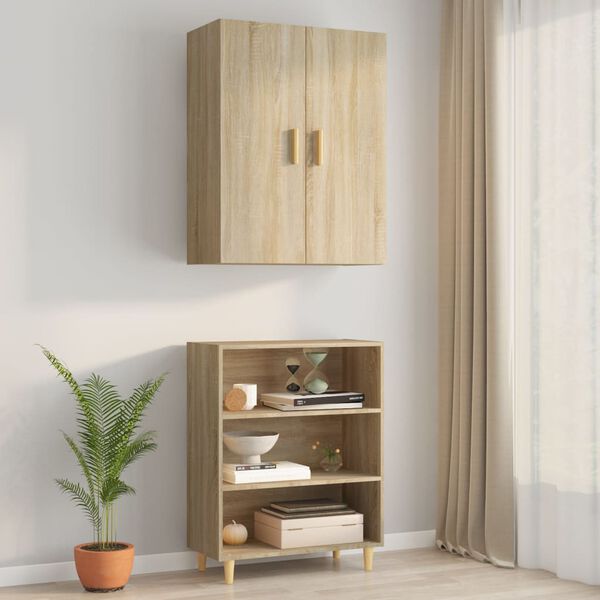 vidaXL Armoire murale suspendue Chêne sonoma 69,5x34x90 cm