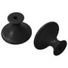 vidaXL Poign&eacute;e 2 pcs Noir &Oslash;30 mm Aluminium