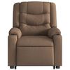 vidaXL Fauteuil de massage inclinable Marron Tissu