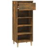 vidaXL Armoire &agrave; chaussures Ch&ecirc;ne fum&eacute; 40x36x105 cm Bois d'ing&eacute;nierie