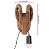 vidaXL Lampe murale en forme d'animal 25 W 15x24x25 cm E27