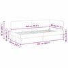 vidaXL Cadre de lit d'angle Taupe 80 cm x 200 cm Tissu et Contreplaqu&eacute;