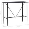 vidaXL Ensemble de bar 5 pcs Tissu Noir