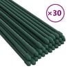 vidaXL Piquets pour plantes de jardin 30 pcs vert 150 cm acier