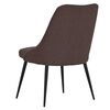 vidaXL Chaises &agrave; manger lot de 2 marron fonc&eacute; tissu