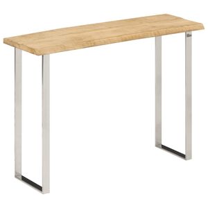 vidaXL Table console &agrave; live edge 105x33x76 cm bois de manguier massif