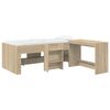 vidaXL Cadre de Lit avec Bureau 2 pc Ch&ecirc;ne Sonoma Bois d'ing&eacute;nierie