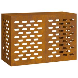 vidaXL Housse de climatiseur Rouill&eacute; 90 x 40 x 60 cm Acier m&eacute;t&eacute;o