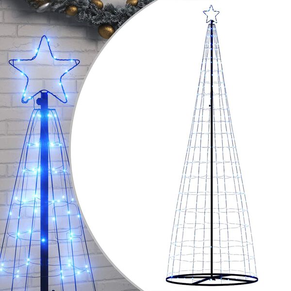 vidaXL Sapin de Noël à LED 550 LED bleu 304 cm