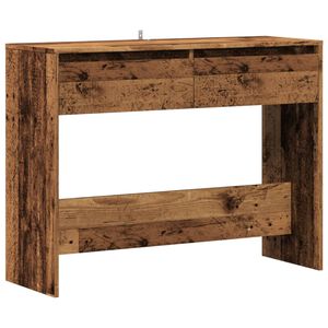 vidaXL Table console vieux bois 100x35x76,5 cm bois d'ing&eacute;nierie