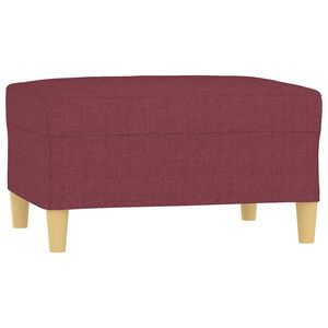 vidaXL Repose-pied Rouge bordeaux 70x55x41 cm Tissu