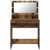 vidaXL Tables de maquillage pour chambre avec tiroir Bois Ancien